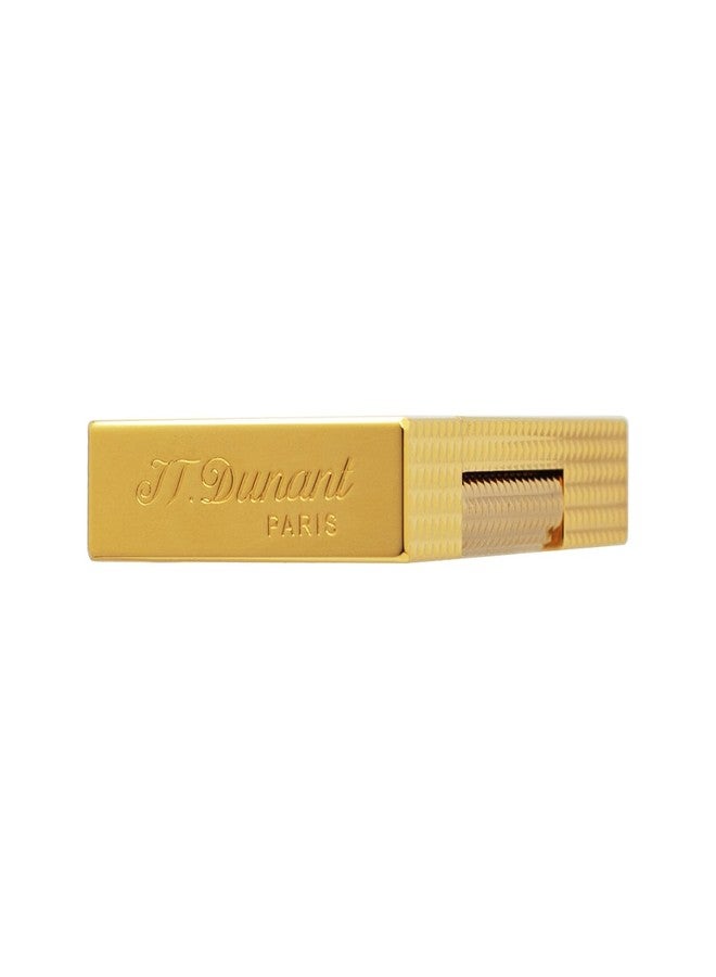 ولاعة JTDunant الكلاسيكية بصوت رنين واضح، ولاعة نحاسية بنمط كلو دو باريس، لهب ناعم قابل للتعديل، هدية فاخرة للرجال الذين يقدرون الحرفية (ذهبي) - Image 5