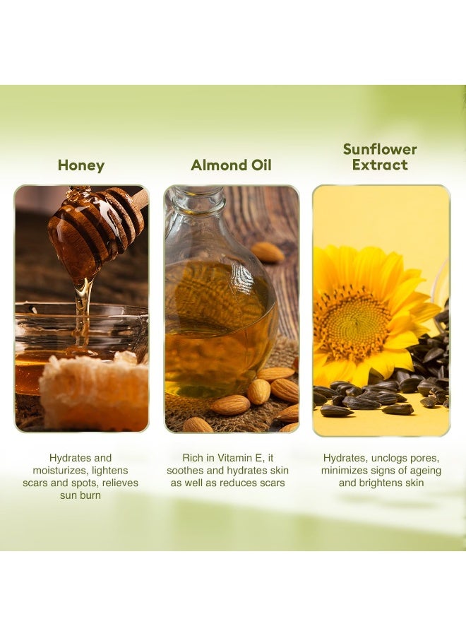 فى ال سي سي لوشن الجسم لتغذية عميقة وتفتيح البشرة باللوز والعسل من في إل سي سي - 350 مل + 350 مل | اشتري واحدة واحصل على واحدة | تغذية عميقة، بشرة متوهجة وشابة | مع زيت اللوز والعسل وزبدة الكاكاو والصبار. - Image 3