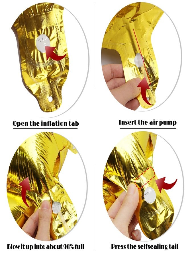 IWERP Gold Number 40 Balloon 40 inch, 40 Number Balloon, 40th Gold Birthday Decorations, 40 Year Old Women Men Golden Party Supplies - Image 5