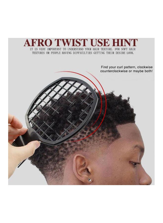 نيبمينينت مشط تويست لعمل شعر كيرلي ومجدول أسود 18.5x12x0.6سم - Image 3