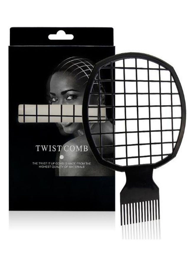 نيبمينينت مشط تويست لعمل شعر كيرلي ومجدول أسود 18.5x12x0.6سم - Image 1