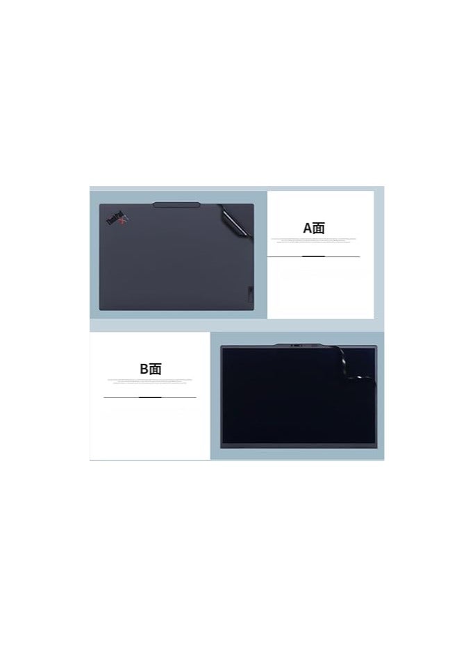 Laptop Decal Cover Compatible with Lenovo Thinkpad X1 Carbon Gen 12 2024 Laptop Notebook Anti-Scratch Sticker Three Sided Notebook Film Laptop Film - Image 5