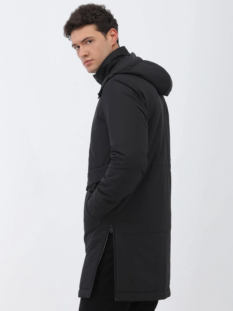 Kip Black Woven Coat