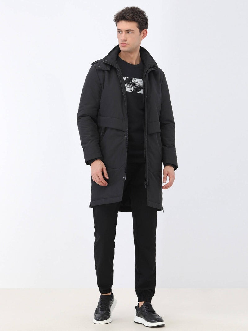 Kip Black Woven Coat  - Image 2