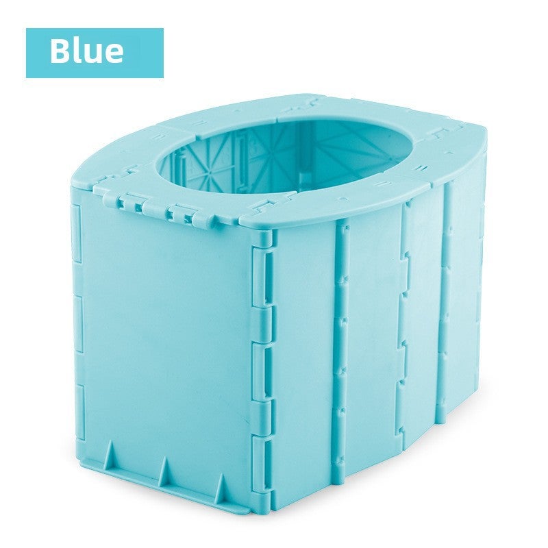 CPC certification baby folding toilet car children's toilet portable urinal baby toilet children's toilet(Blue) - Image 1