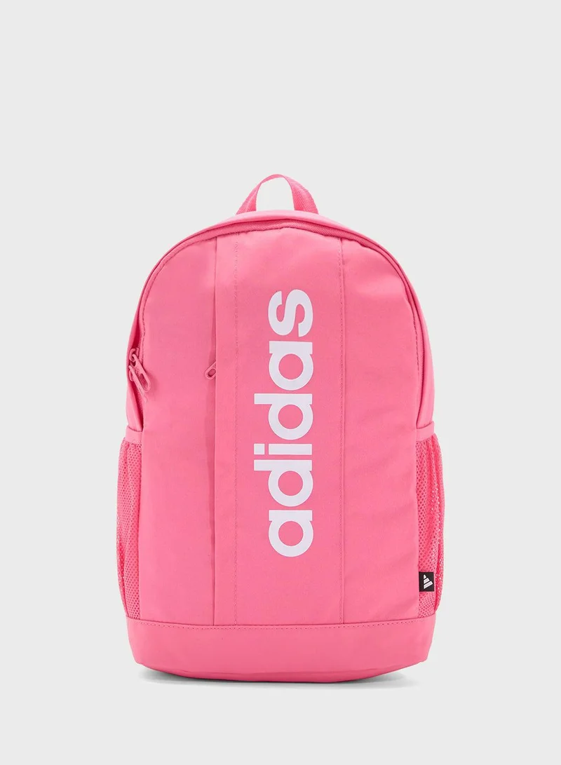 Adidas youth linear backpack with water bottle
