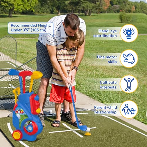 Liberry Toddler Golf Set, Upgraded Kids Golf Cart with Unique Shoulder Strap Design, Indoor and Outdoor Golf Toys for Boys and Girls Aged 1-5 Years Old - Image 4
