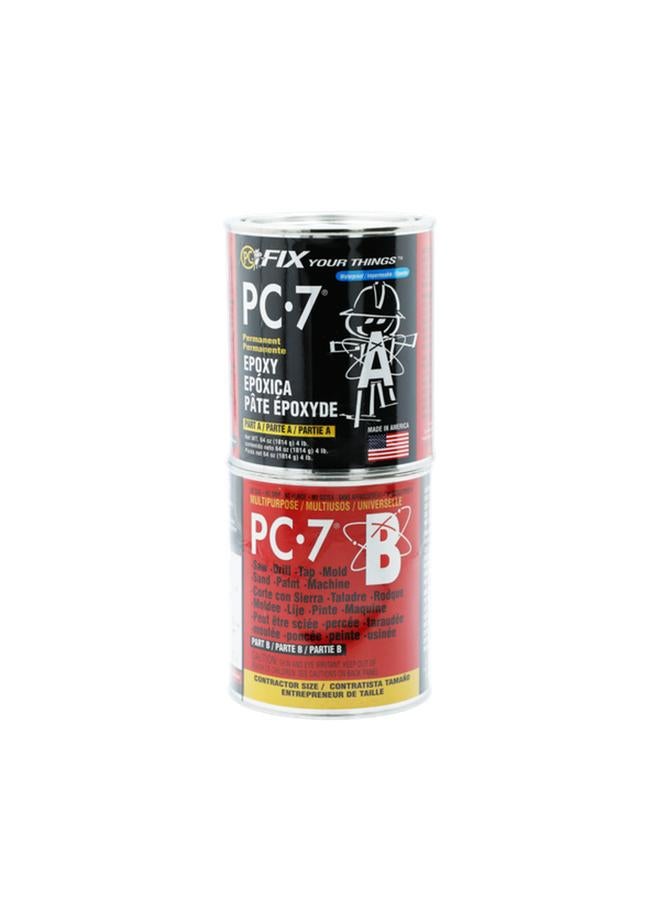 PC-7 Two-Part Heavy Duty Multipurpose Epoxy Paste Grey and Black 64oz
