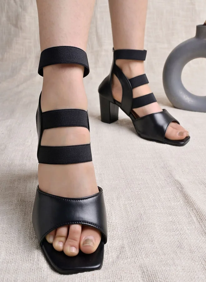 شوتوبيا Shoetopia Women's Heeled Sandal  Block Heel Sandal