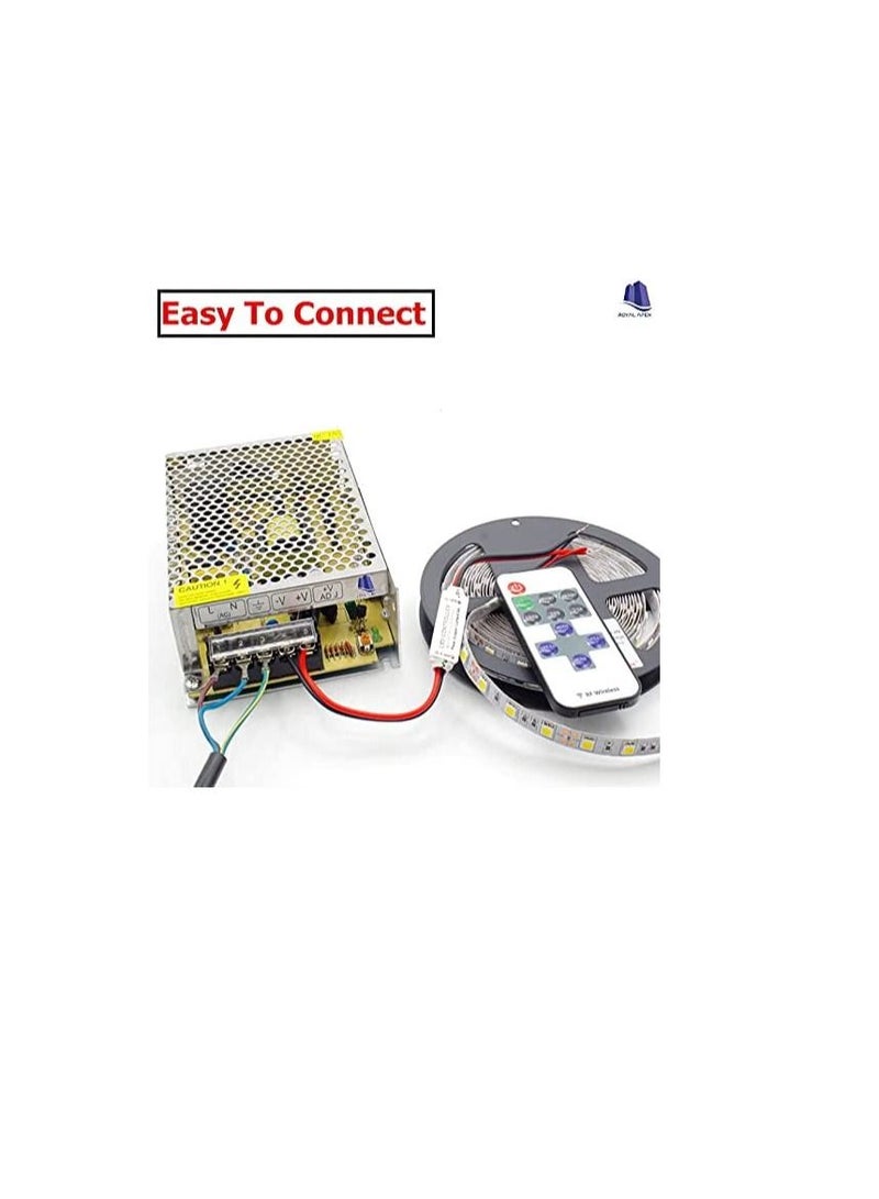 Multipurpose AC to DC Switching Power Supply Driver, LED Driver Transformers/Camera Power Supply/LED Strip Switch Driver (24V, 5A)  - Image 3