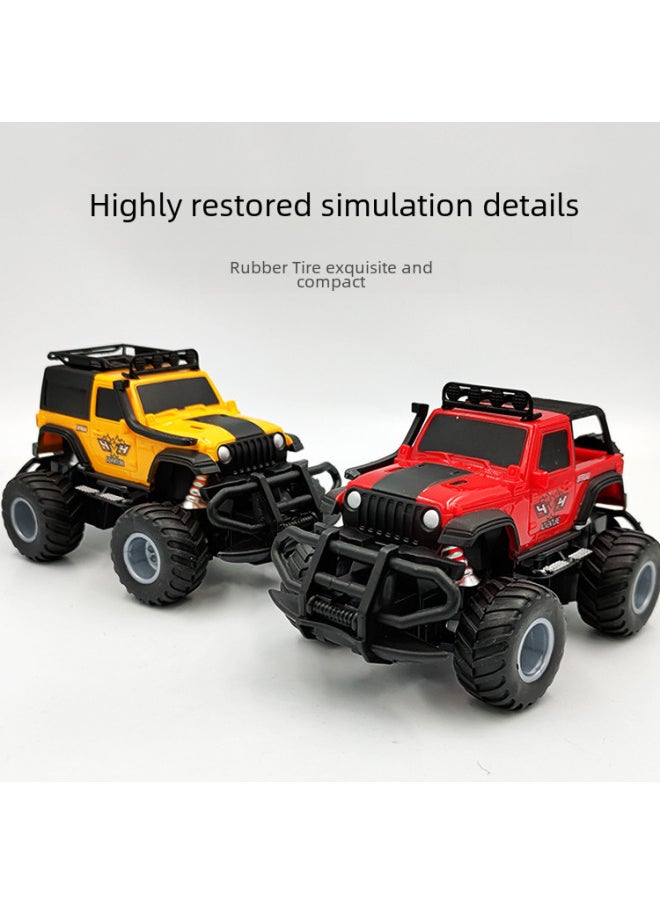 Generic Four-way Remote Control Car Off-road Wireless Toy High-speed Car Rc Vehicle Distributor-Color:Jeep [yellow]]  - Image 5