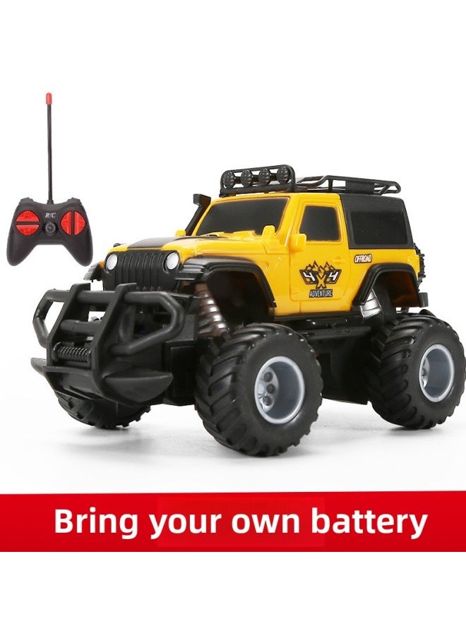 Generic Four-way Remote Control Car Off-road Wireless Toy High-speed Car Rc Vehicle Distributor-Color:Jeep [yellow]]  - Image 1
