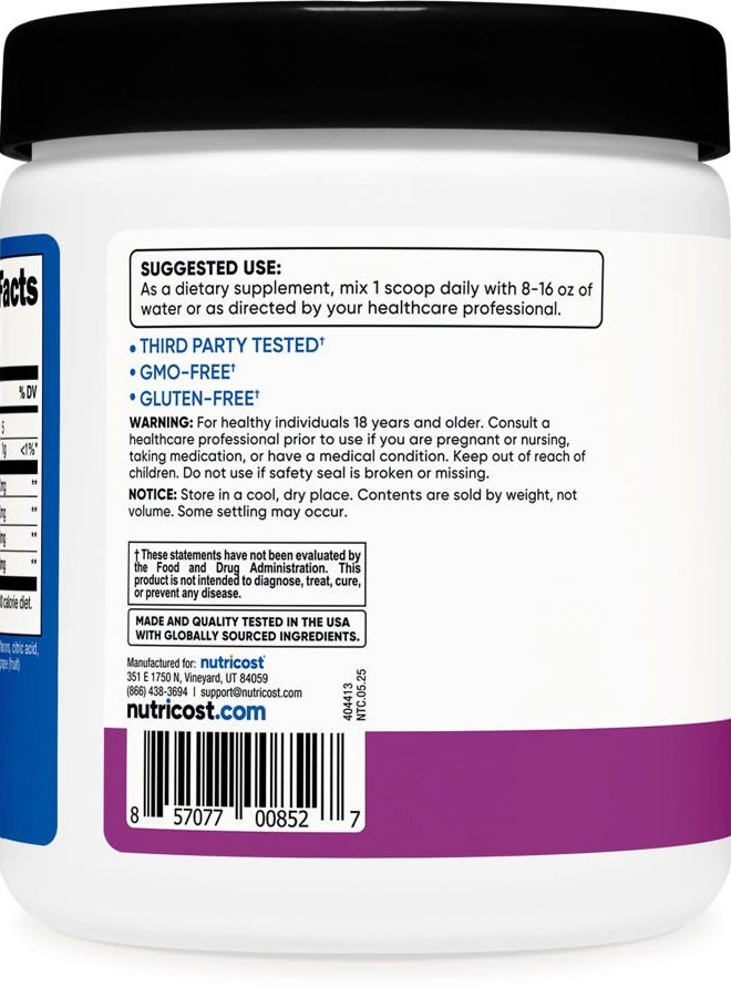 Nutricost BCAA Powder (Grape, 30 Servings) - Optimal 2:1:1 Ratio, Vegetarian, Non-GMO - Image 4