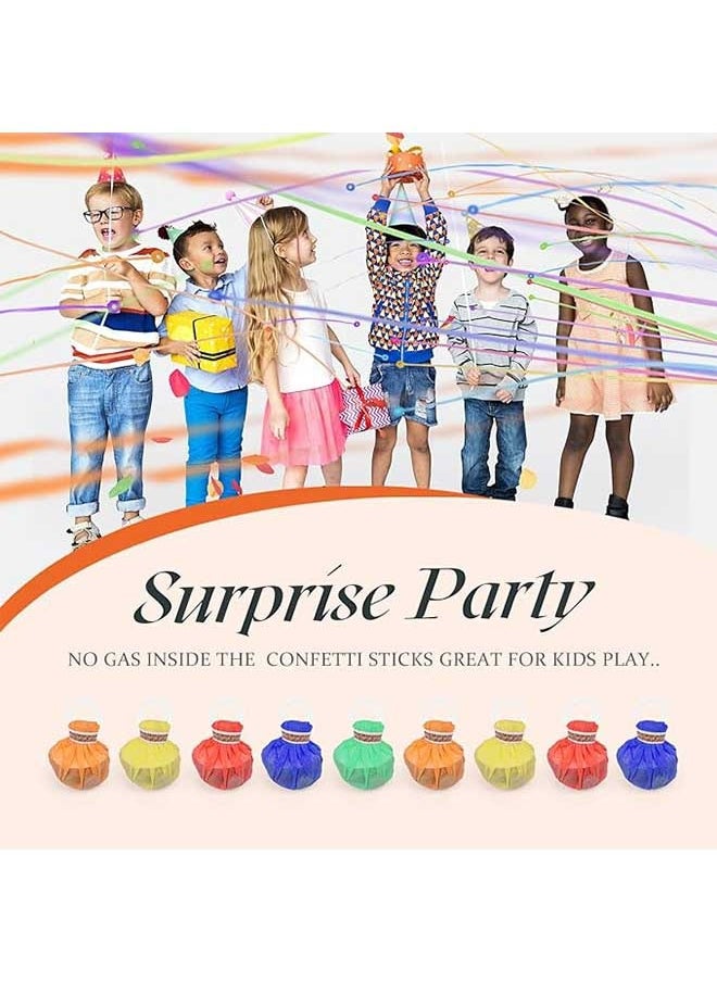 Ocean - 5 Pcs Colorful Hand Throw Confetti Poppers (Multi-Color), Easy To Clean, Can Create A Romantic And Happy Atmosphere, Suitable For Wedding Birthday Party Celebrations - Image 1