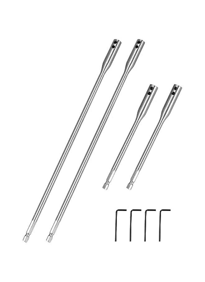 Arabest 8 Pcs 1/4 Extension Bit Set, 6 & 12 Inch Wood Spade Bit Set, High Carbon Steel Drill Bit Holder With Wrench Keys, for Electric Tool Accessories  - Image 1