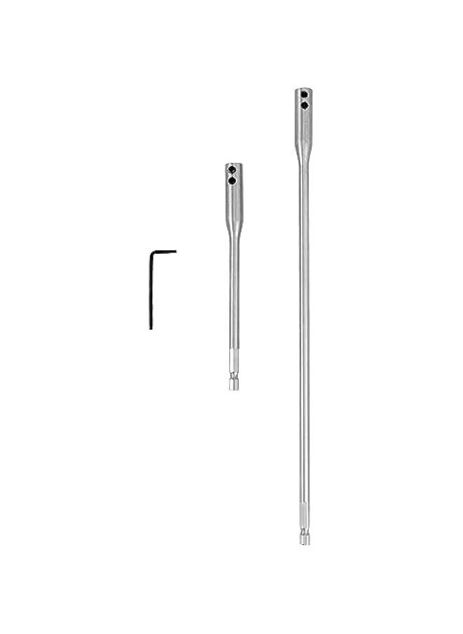Arabest 8 Pcs 1/4 Extension Bit Set, 6 & 12 Inch Wood Spade Bit Set, High Carbon Steel Drill Bit Holder With Wrench Keys, for Electric Tool Accessories  - Image 2