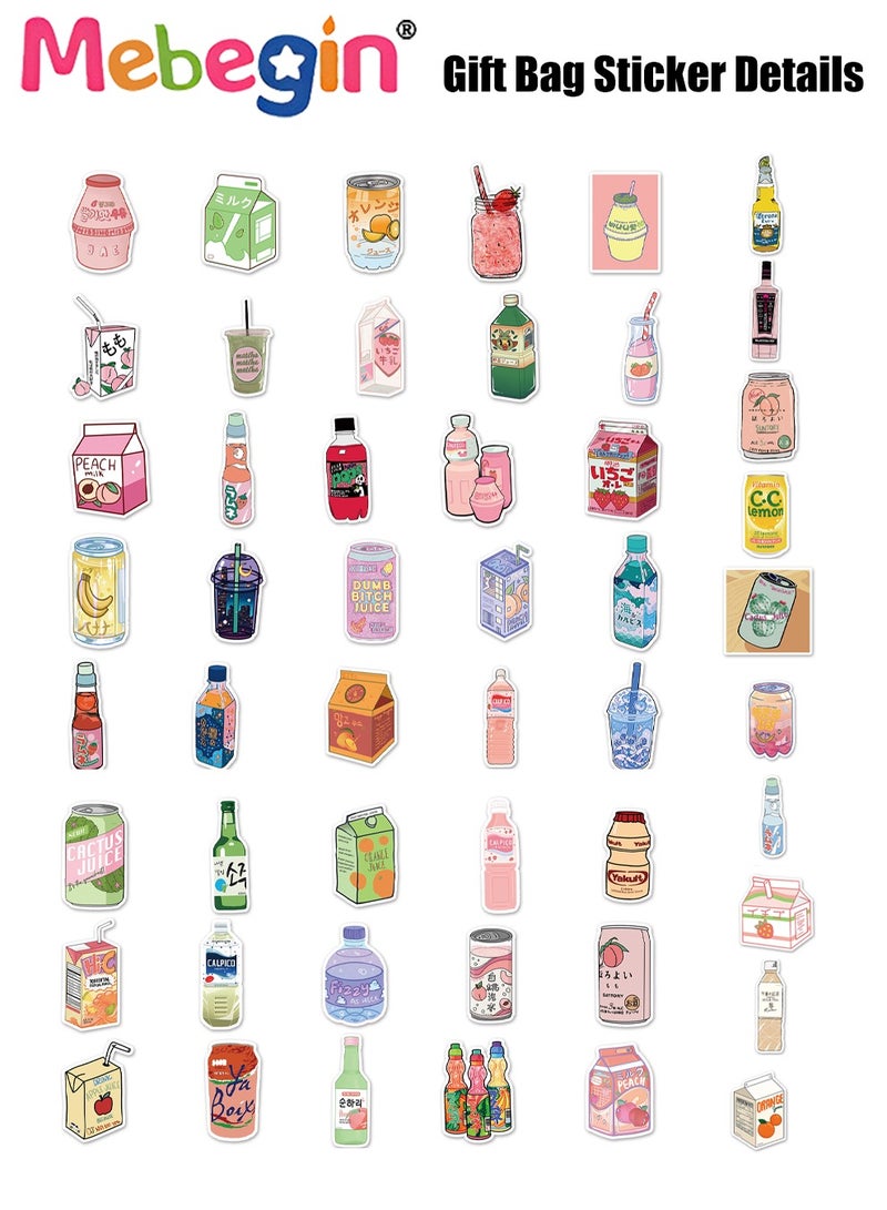 MEBEGIN 20 Pcs Kraft Gift Bags with 50 Sealing Stickers,5 Colors Plaid Pattern Birthday Gift Bags for Party,15*9*23cm Shopping Gift Bags for Wedding Holiday - Image 2