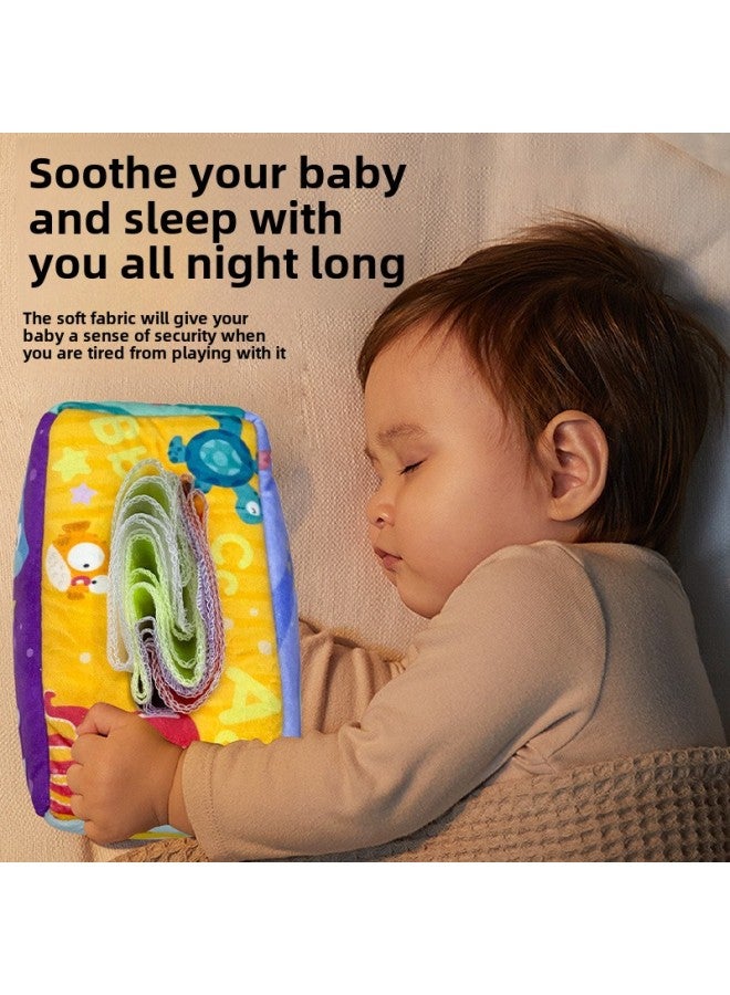 Baby Tissue Toy Tissue Box 0-1 Years Old Baby Early Education Tear-proof Finger Exercise Ringing Paper Biting Toy-Color:Undersea Paradise Tissue Box ]  - Image 4