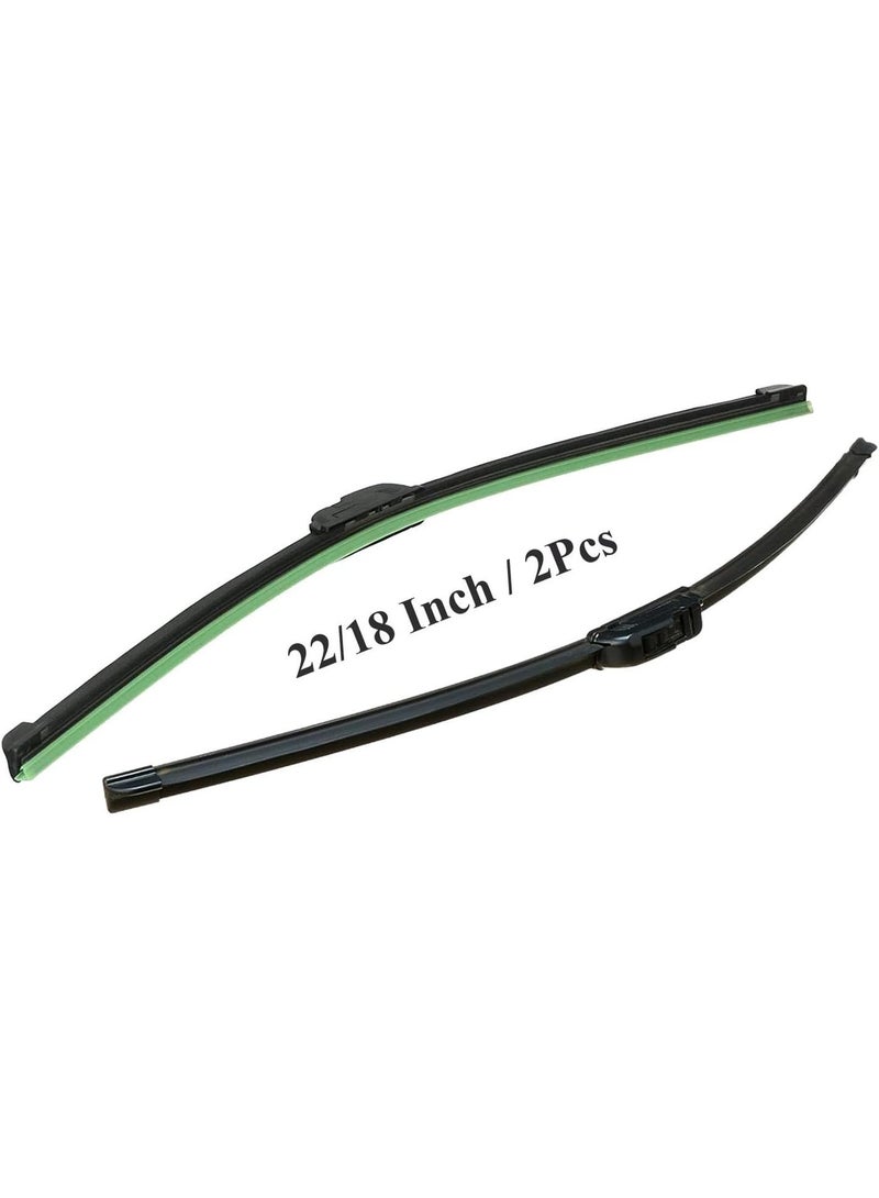 Car Windshield Wiper Blade 22/18" – High Quality 2-piece pack - Image 1