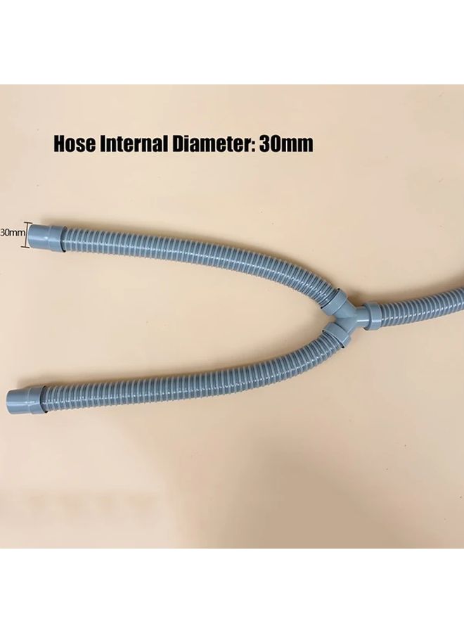 30mm RV Sewer Drain Pipe With Tee Connection For Sewage Discharge 1pc - Image 3