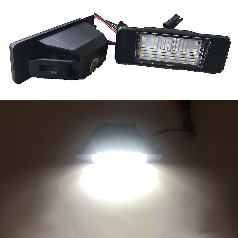 قطعتين من مصابيح LED لوحة ترخيص الخلفية للسيارة لـ X-trail Juke Qashqai Versa - Image 3
