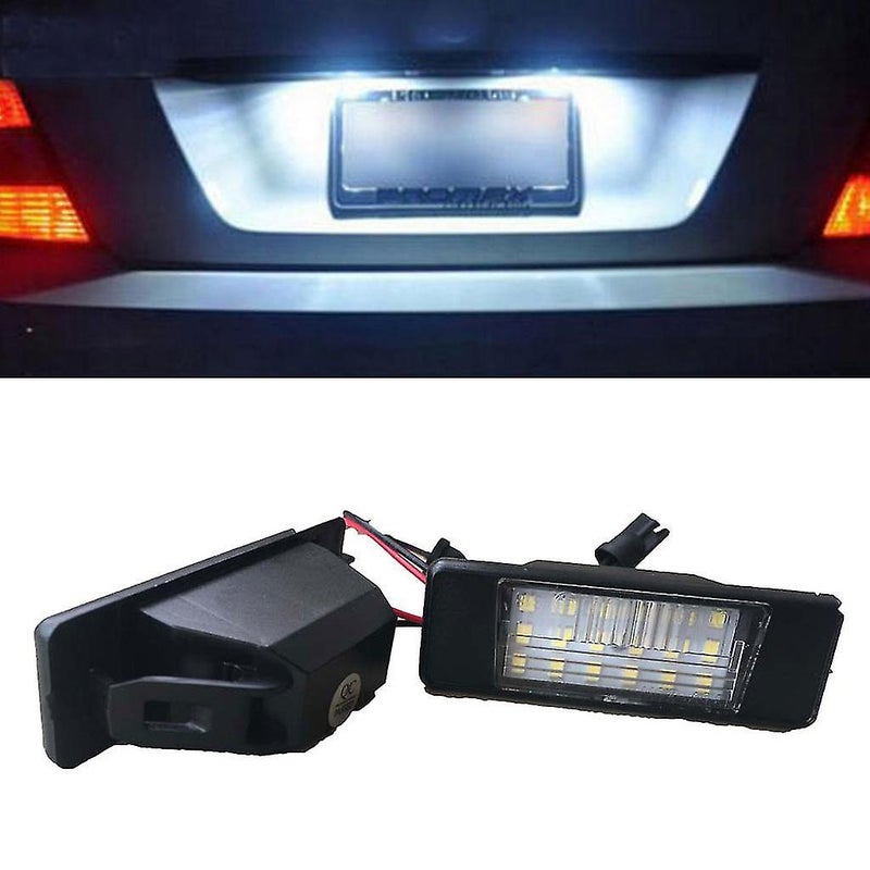 قطعتين من مصابيح LED لوحة ترخيص الخلفية للسيارة لـ X-trail Juke Qashqai Versa - Image 2