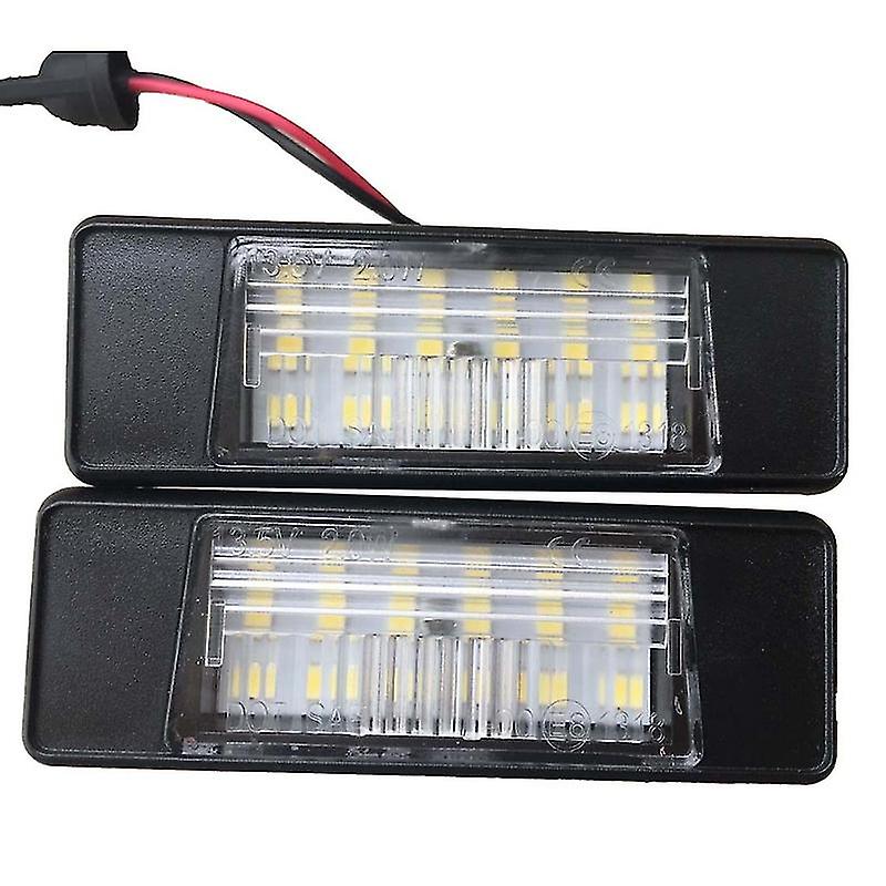 قطعتين من مصابيح LED لوحة ترخيص الخلفية للسيارة لـ X-trail Juke Qashqai Versa - Image 1