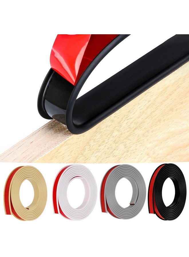 HeiPen U-Shape Edge Banding, HeiPen 16.4ft Self Adhesive Rubber Edge Trim, Fit 11-12mm Edge, TPE Flexible Furniture Edge Protector for Wood Veneer Cabinet Repair Furniture Restoration (Black, 12mm*16.4ft) - Image 1