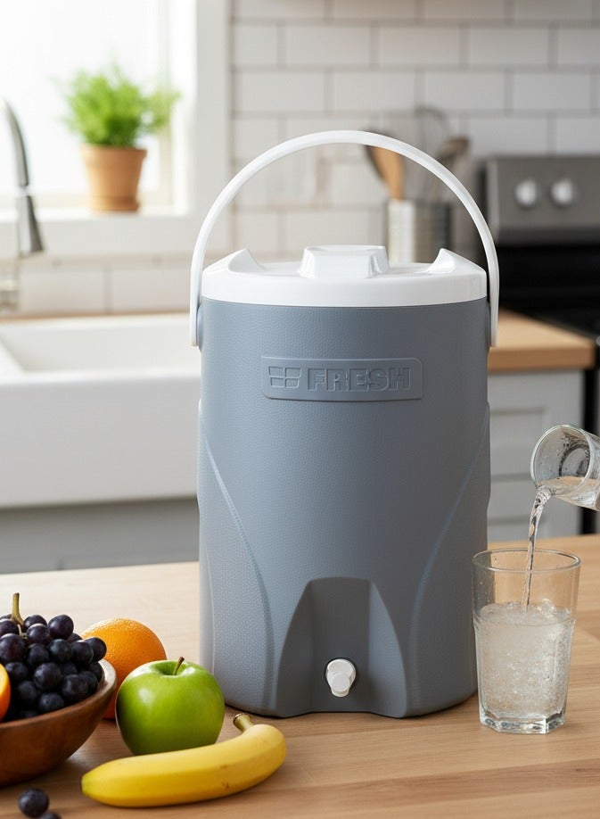 فريش مبرد مياه بمقبض 22 لتر رمادي/أبيض - Image 3