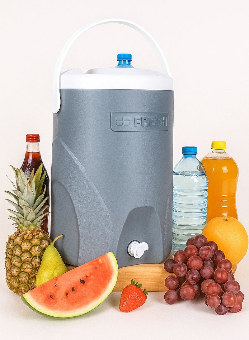 فريش مبرد مياه بمقبض 22 لتر رمادي/أبيض - Image 2