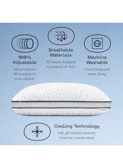 Eden Pillow King Size Bed Pillow For Sleeping Medium Soft Memory Foam Pillows Cooling Gel Back Stomach And Side Sleeper Pillow Certipur Us Greenguard Gold - pzsku/Z31F0A3817144E81793D5Z/45/_/1720440394/be215261-54ac-4dd0-a3cc-7a7afad17b2d