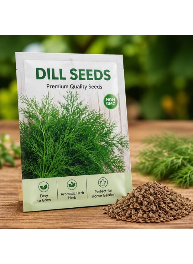 vsell24 Pack of 3- Dill Seeds 10g Each – Non-GMO Fresh Herb Seeds with High Purity & Excellent Germination for Home Gardening - Image 4
