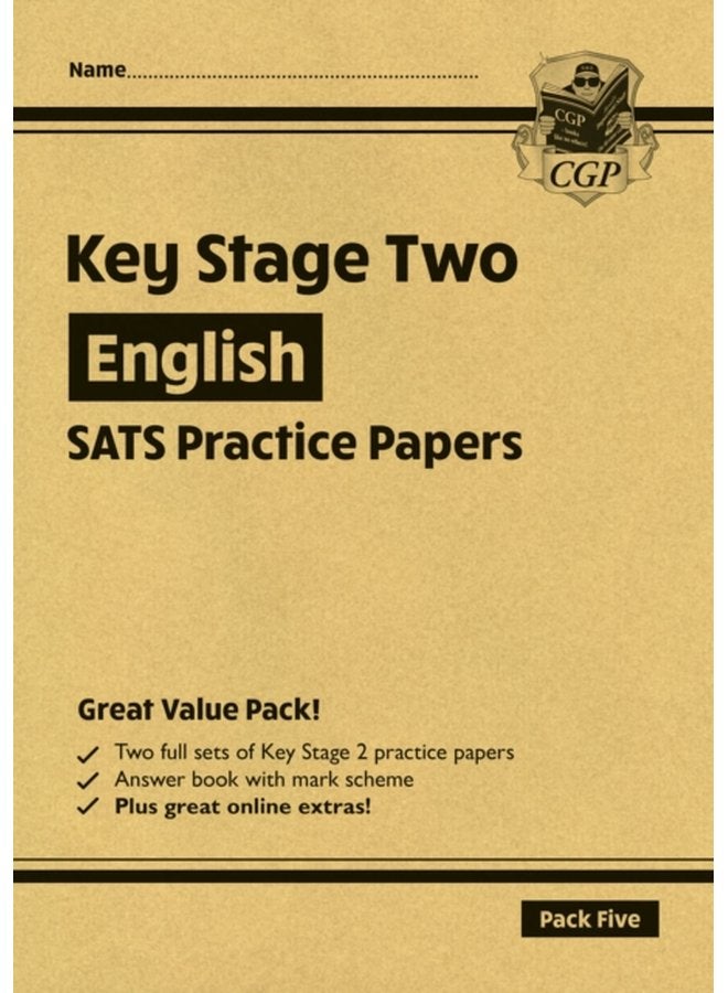 حزمة أوراق ممارسة SATS للغة الإنجليزية KS2 5 للاختبارات 2024 مع إضافات مجانية عبر الإنترنت - غلاف ورقي