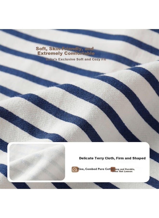 Classic Teddy Boys' Polo Shirt And Sweatpants Set, Dark Blue, Size 140, Spring Collection - Image 4