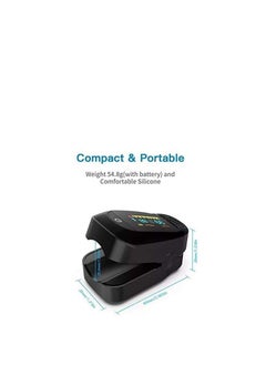 YUNSYE YUNSYE OLED Finger Pulse Oximeter, O2 Meter, black  - Image 3