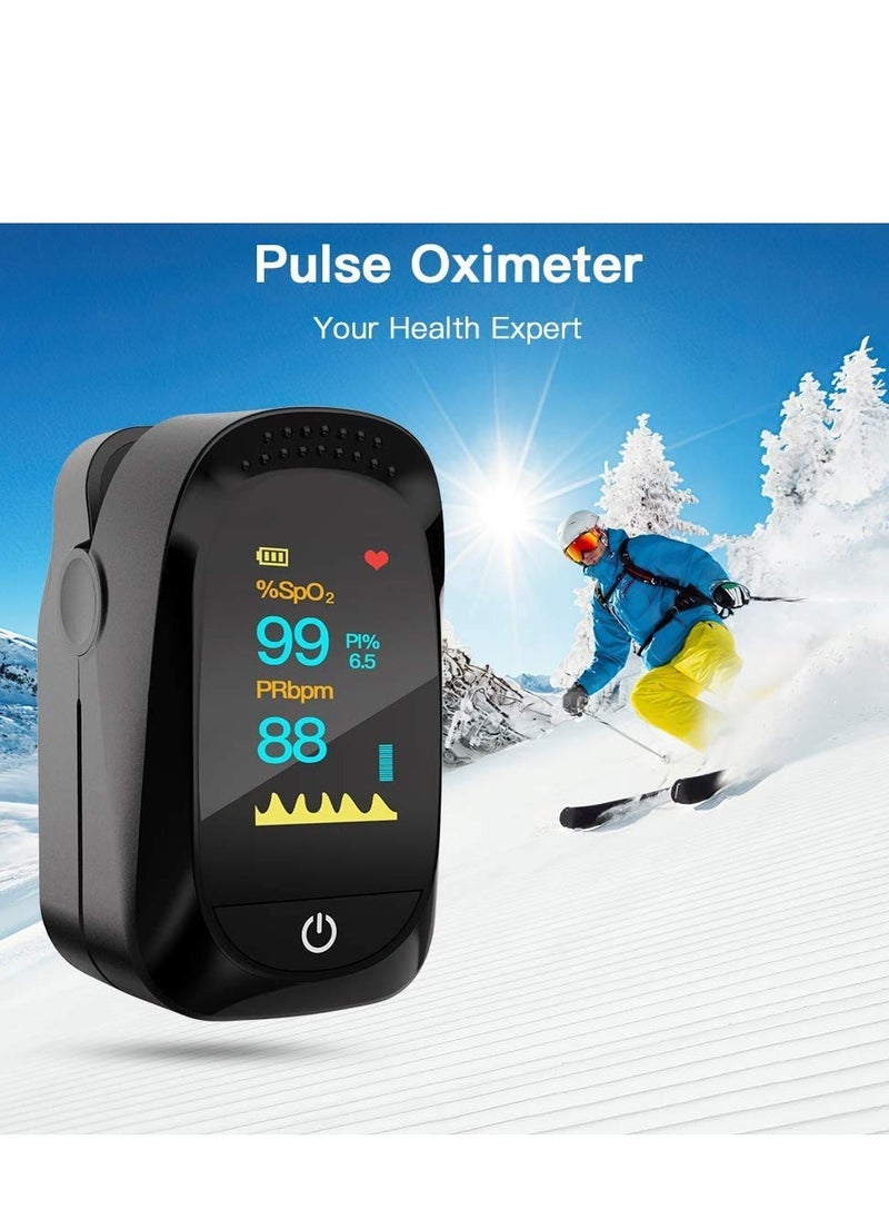 YUNSYE - YUNSYE OLED Finger Pulse Oximeter, O2 Meter, black - Image 1