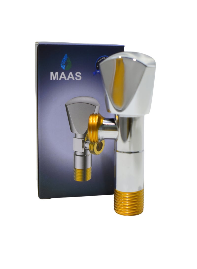 MAAS 1/2 Inch Chrome-Plated Angle Valve - Image 4