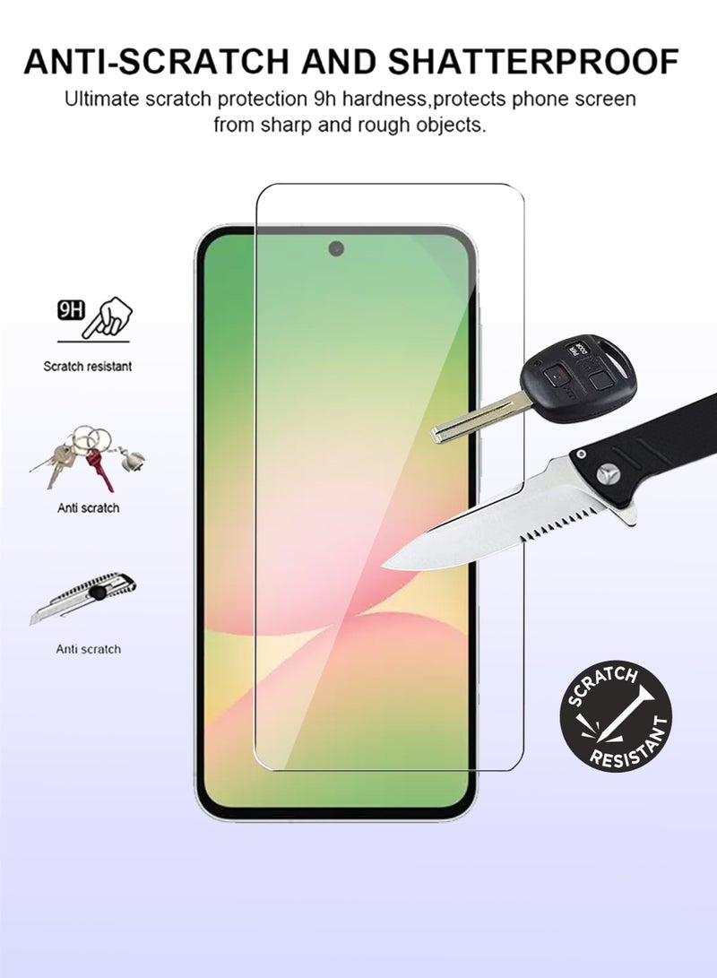 Samsung Galaxy A56 5G Tempered Glass Screen Protector - High Transparency, Delicate Touch, Anti-Explosion, Smooth Arc Edges, Easy Installation, Screen Protector for  Samsung Galaxy A56 - Image 2