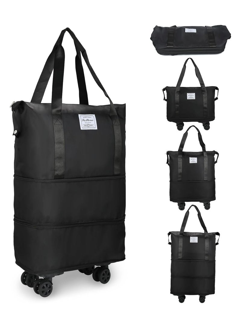 SOLARAE Expandable Foldable Luggage Bag Suitcase Collapsible Rolling Travel Luggage Bag Duffel Bag Duffle Bag Carry On Luggage Bag with Spinner Wheels for Men Women Lightweight Suitcases - Image 1