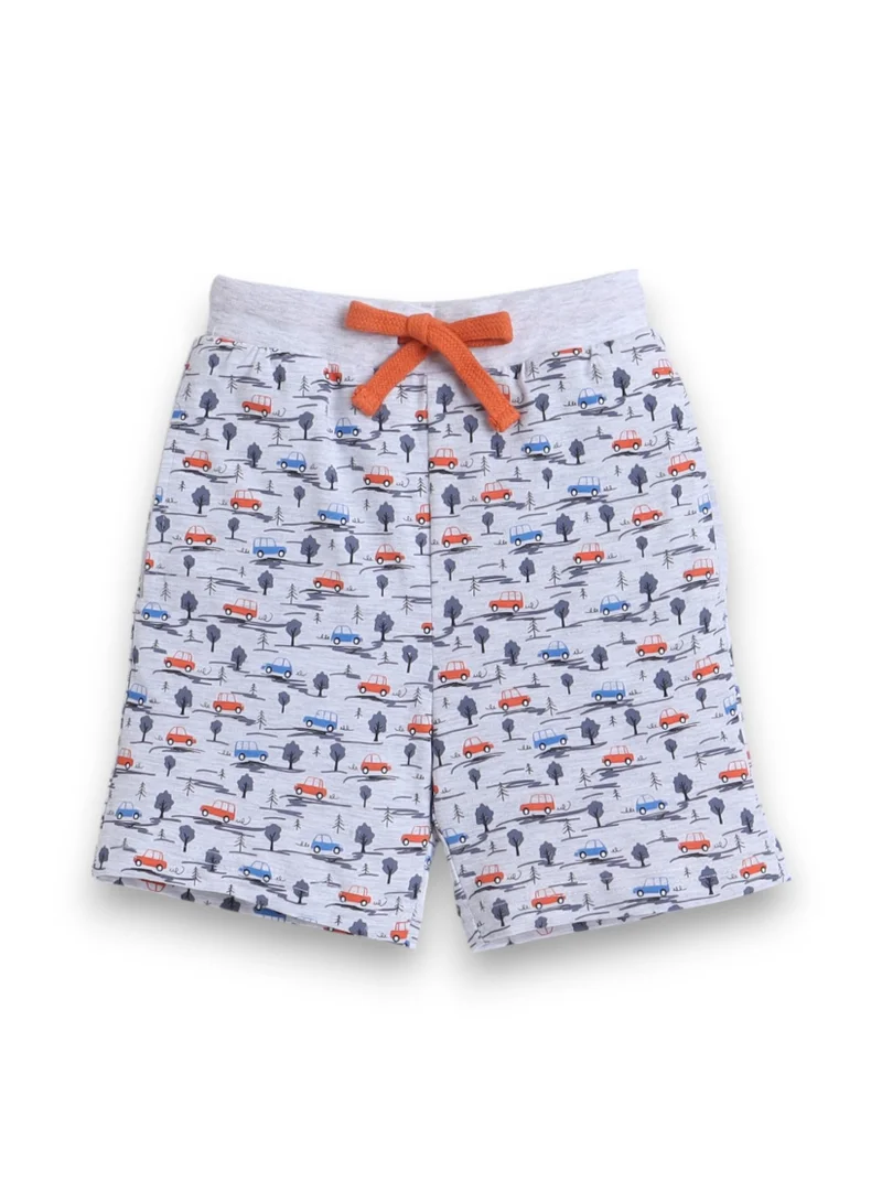 victor and jane Victor and Jane - Printed T-shirt and All-Over Printed Shorts Pyjama Set