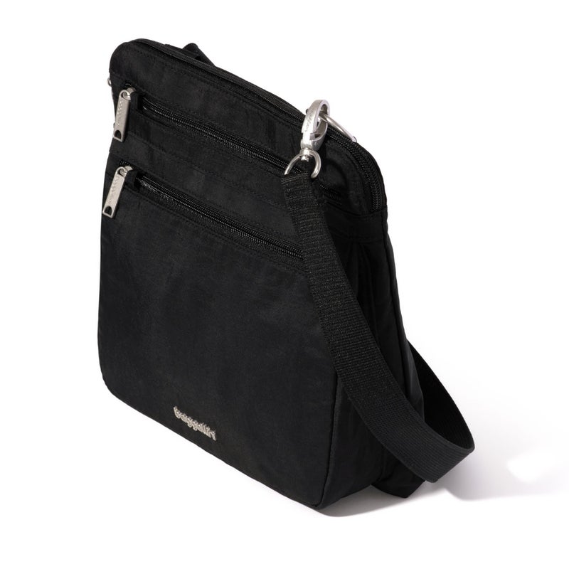 Baggallini Securtex Anti-Theft Large Crossbody 10"x10" Travel Purse with RFID, Locking Zippers & Cut-Resistant Strap - Image 5