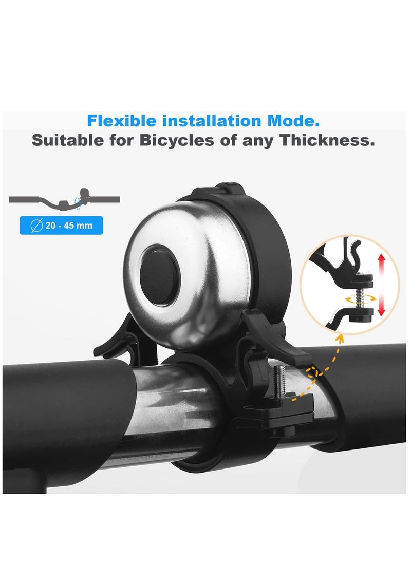 SYOSI - Bike Bell Waterproof, Bicycle Bell for Apple Airtag, Hidden in The Bell Mount, Bicycle Anti-Theft Device, Suitable for Children's Bikes, Road Bikes, Mountain Bikes, Electric Bicycle - Image 1