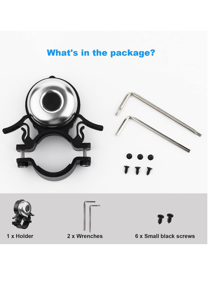 SYOSI - Bike Bell Waterproof, Bicycle Bell for Apple Airtag, Hidden in The Bell Mount, Bicycle Anti-Theft Device, Suitable for Children's Bikes, Road Bikes, Mountain Bikes, Electric Bicycle - Image 1
