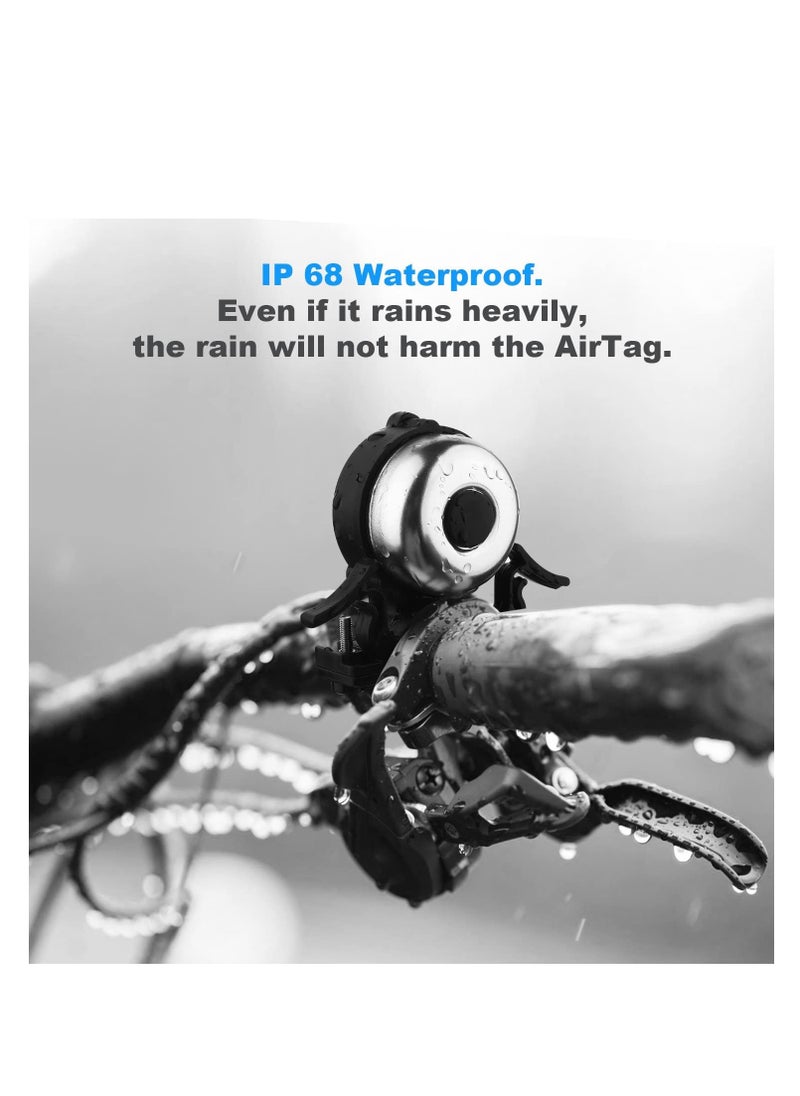 SYOSI - Bike Bell Waterproof, Bicycle Bell for Apple Airtag, Hidden in The Bell Mount, Bicycle Anti-Theft Device, Suitable for Children's Bikes, Road Bikes, Mountain Bikes, Electric Bicycle - Image 1