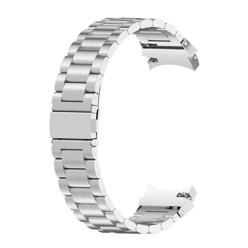 erorex For Samsung Galaxy Watch4 / Watch4 Classic Three Strains Steel Watch Band(Silver) - Image 3