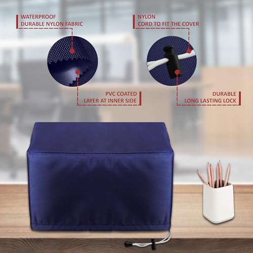 Cranique Dust Proof Water-Resistant Printer Cover for Brother HL-L2440DW / HL-L2460DW / HL-L2400D (Blue) - Image 2