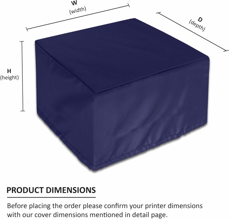 Cranique Dust Proof Water-Resistant Printer Cover for Brother HL-L2440DW / HL-L2460DW / HL-L2400D (Blue) - Image 4