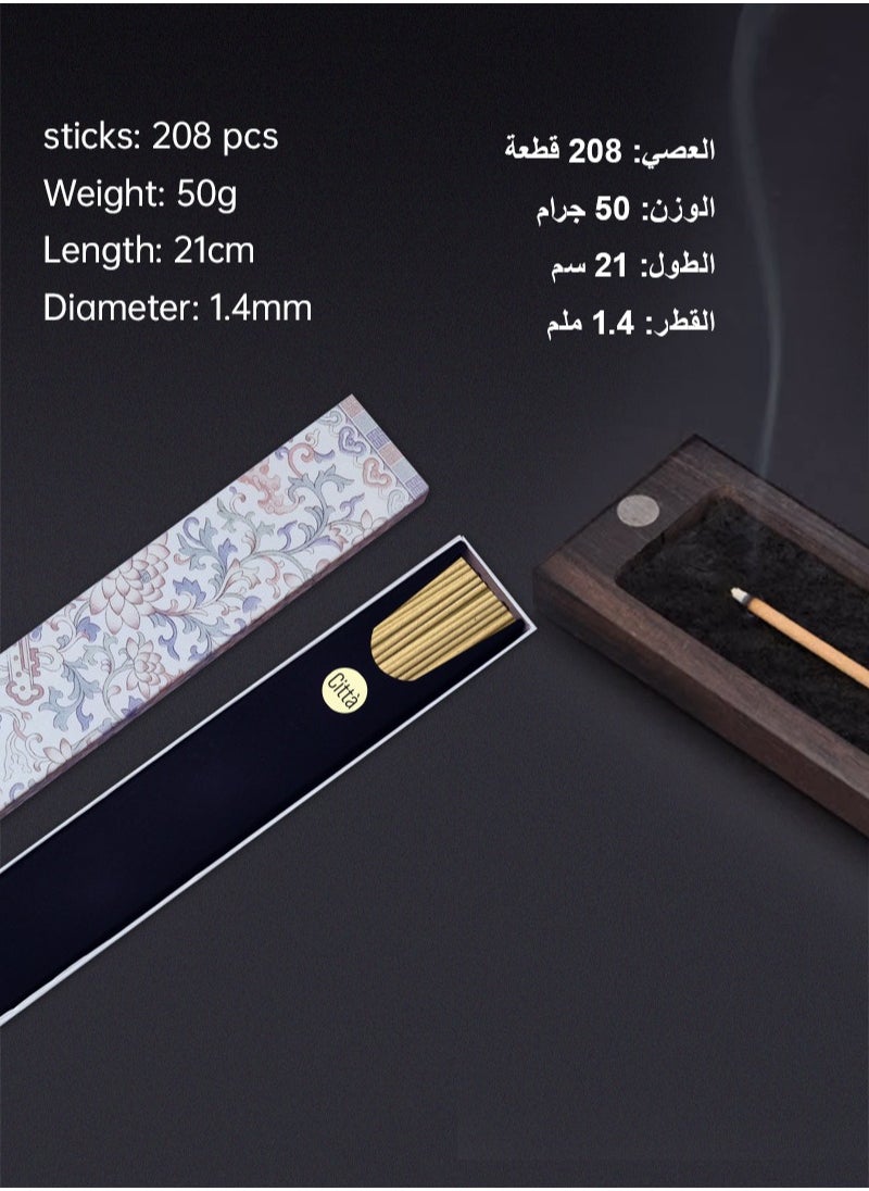 CITTA - Aromatherapy Incense Sticks - Bakhoor - Calming & Soothing Scent for Meditation and Relaxation - Image 1