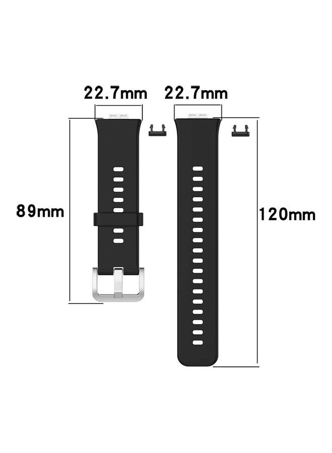 Alyashmac Strap Watch Band For Huawei Watch Fit Wristband Replace Bracelet Black - Image 3
