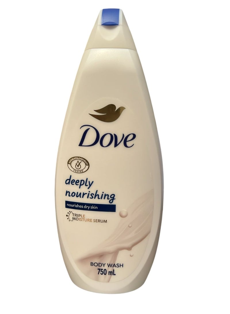 دوف غسول الجسم المغذي بعمق للبشرة الجافة 750 مل
